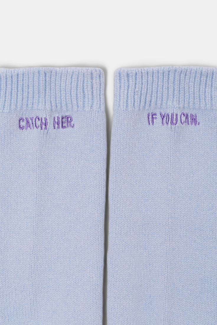 Dorothee Schumacher CASHMERE SOCKS light blue