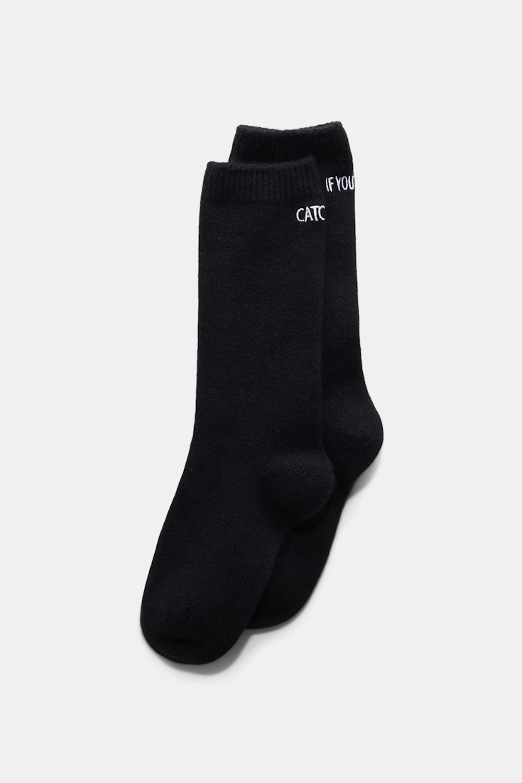 Dorothee Schumacher SOCKEN AUS KASCHMIR pure black