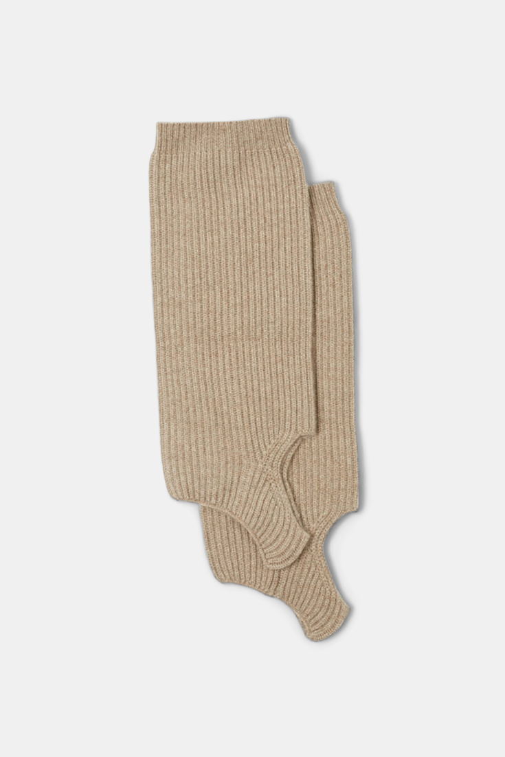 Dorothee Schumacher LEGWARMERS AUS KASCHMIR heather biscuit
