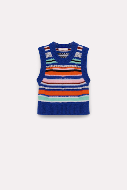 PLAID INSPIRATION top Dorothee Schumacher GESTREIFTES STRICKTOP colorful stripes