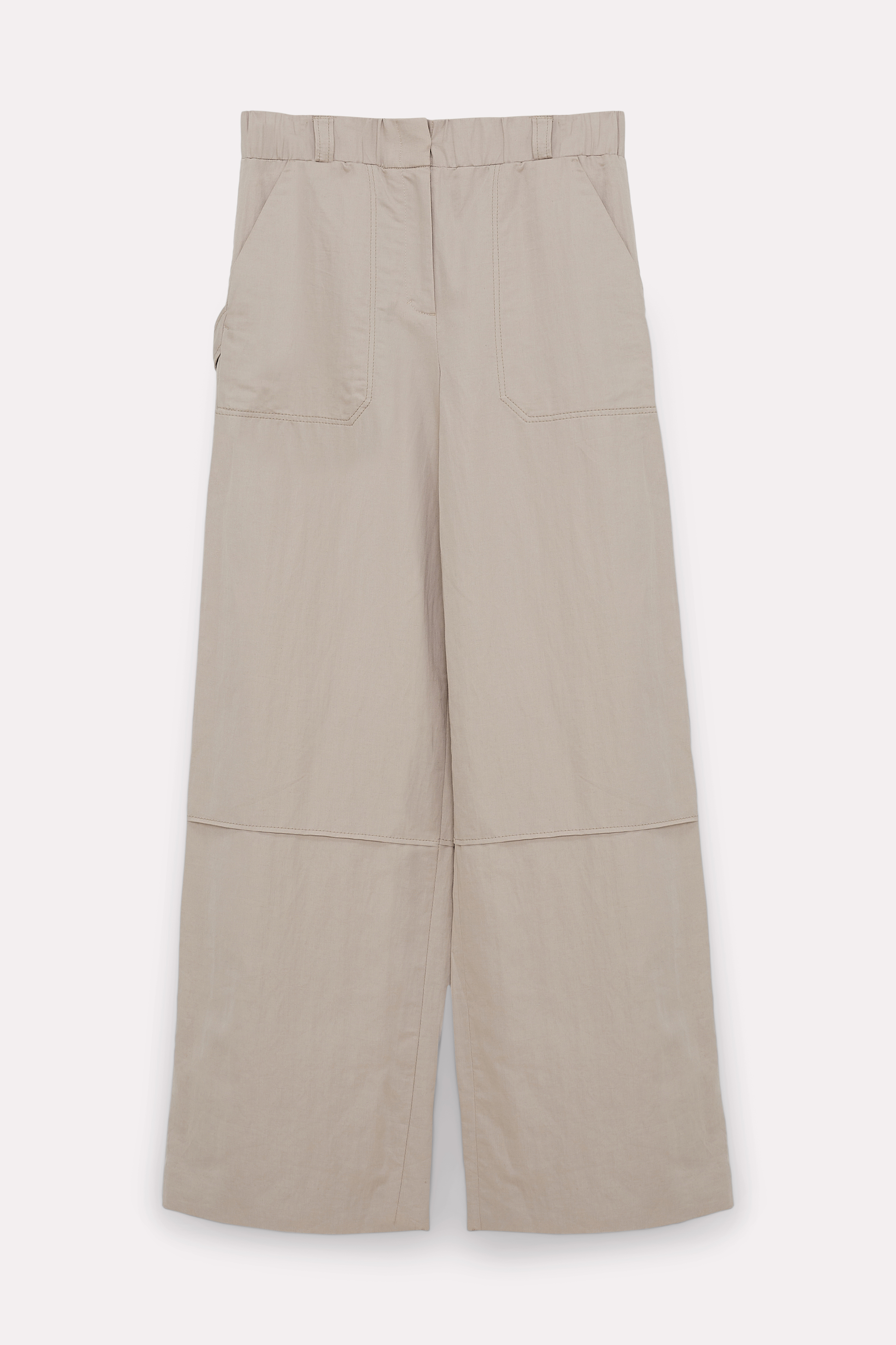 Dorothee Schumacher CARGO PANTS AUS LEINEN UND BAUMWOLLE calm grey