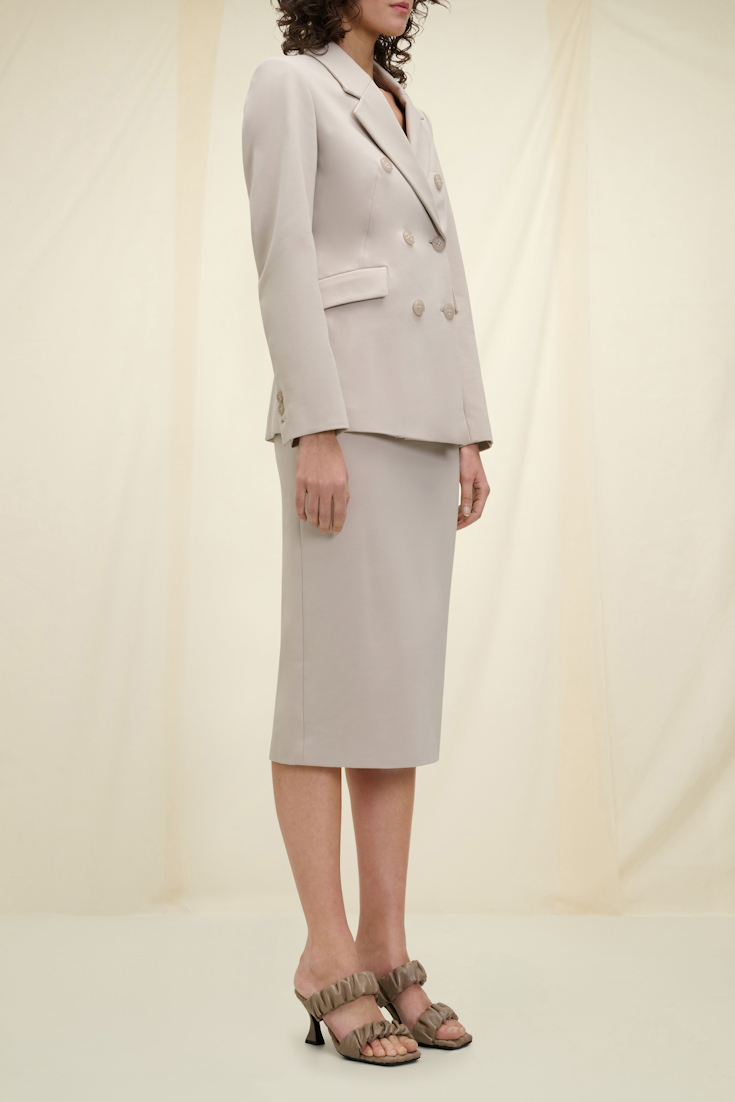 Dorothee Schumacher PENCIL SKIRT IN PUNTO MILANO soft beige