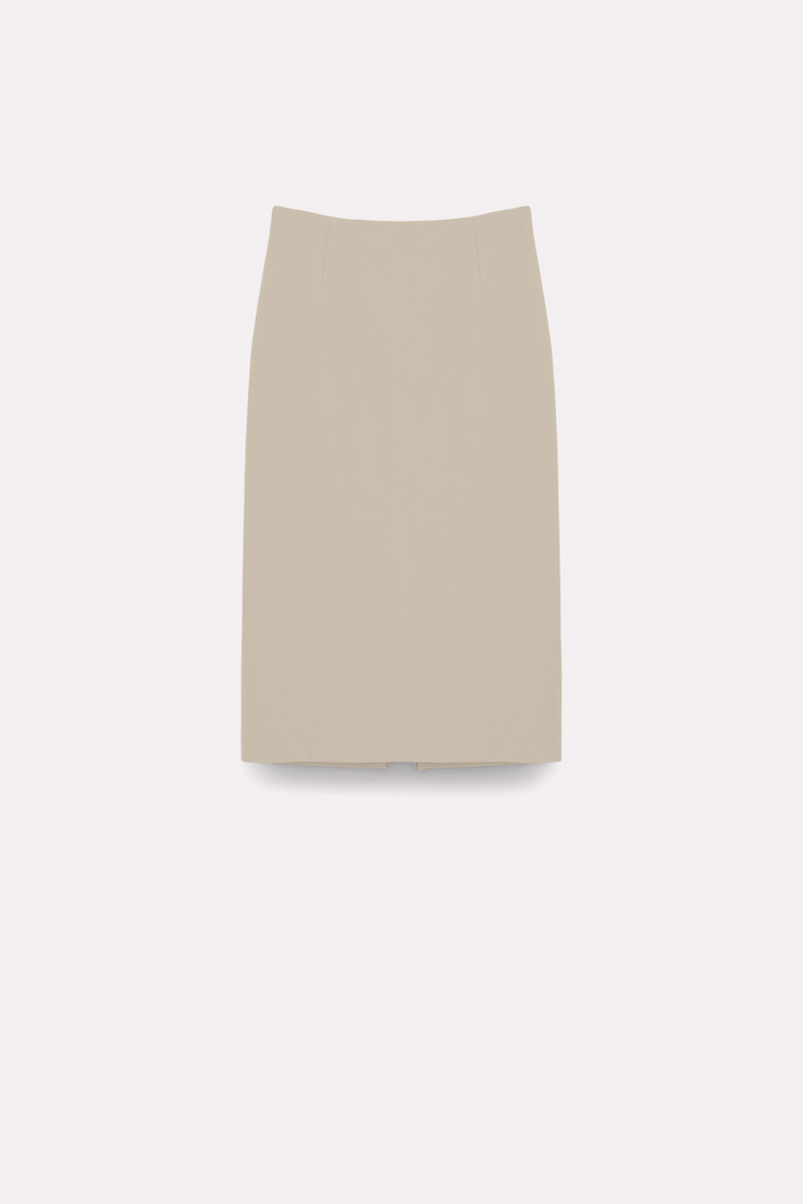 Dorothee Schumacher PENCIL SKIRT IN PUNTO MILANO soft beige