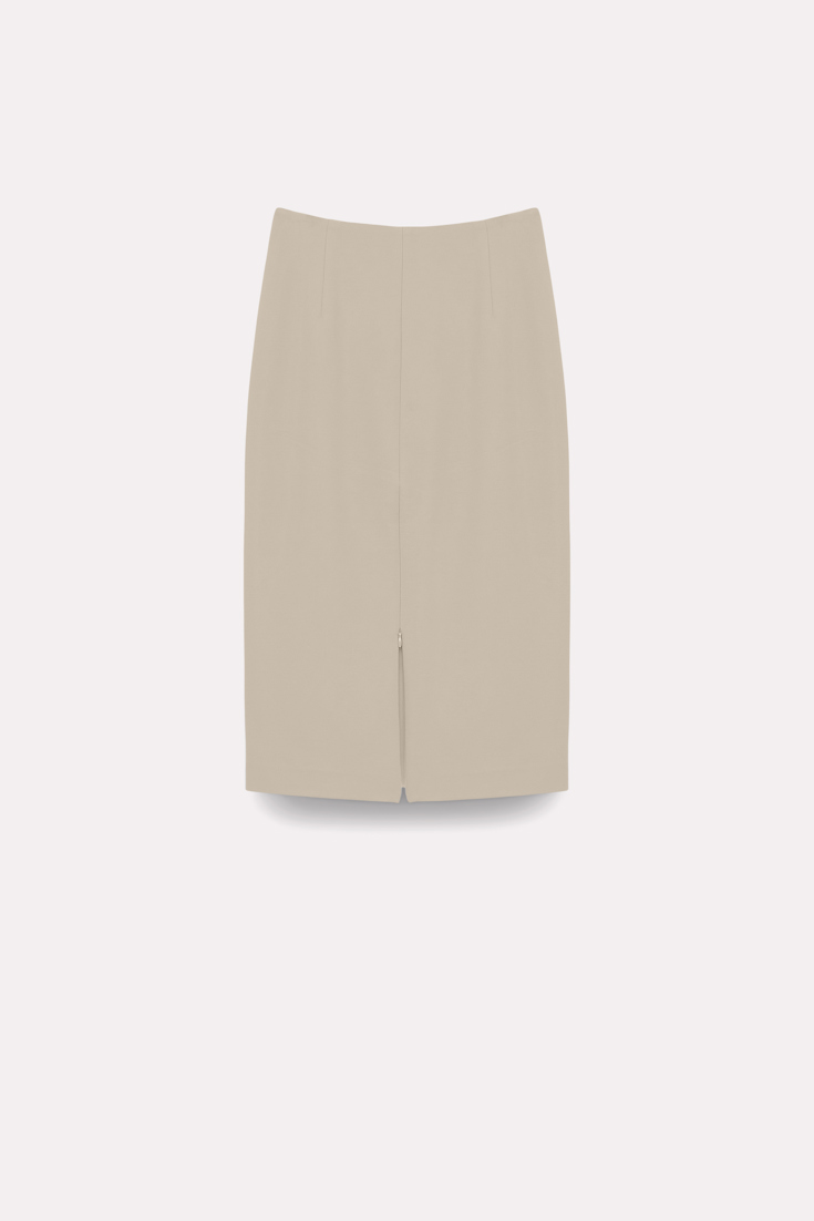 Dorothee Schumacher PENCIL SKIRT IN PUNTO MILANO soft beige