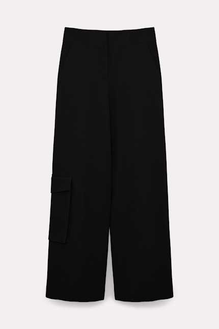 EMOTIONAL ESSENCE I pants Dorothee Schumacher CARGO PANTS IN PUNTO MILANO pure black