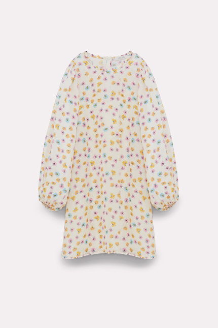 STRUCTURED VOLUMES dress Dorothee Schumacher KURZES KLEID MIT FLORALEM PRINT colorful flowers