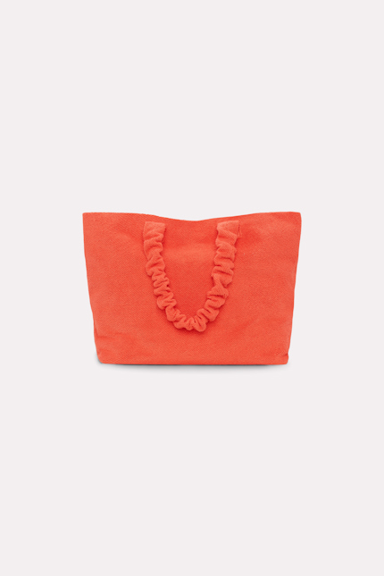 MODERN TOWELLING handbag Dorothee Schumacher OVERSIZED TOTE BAG IN TERRY spiced orange