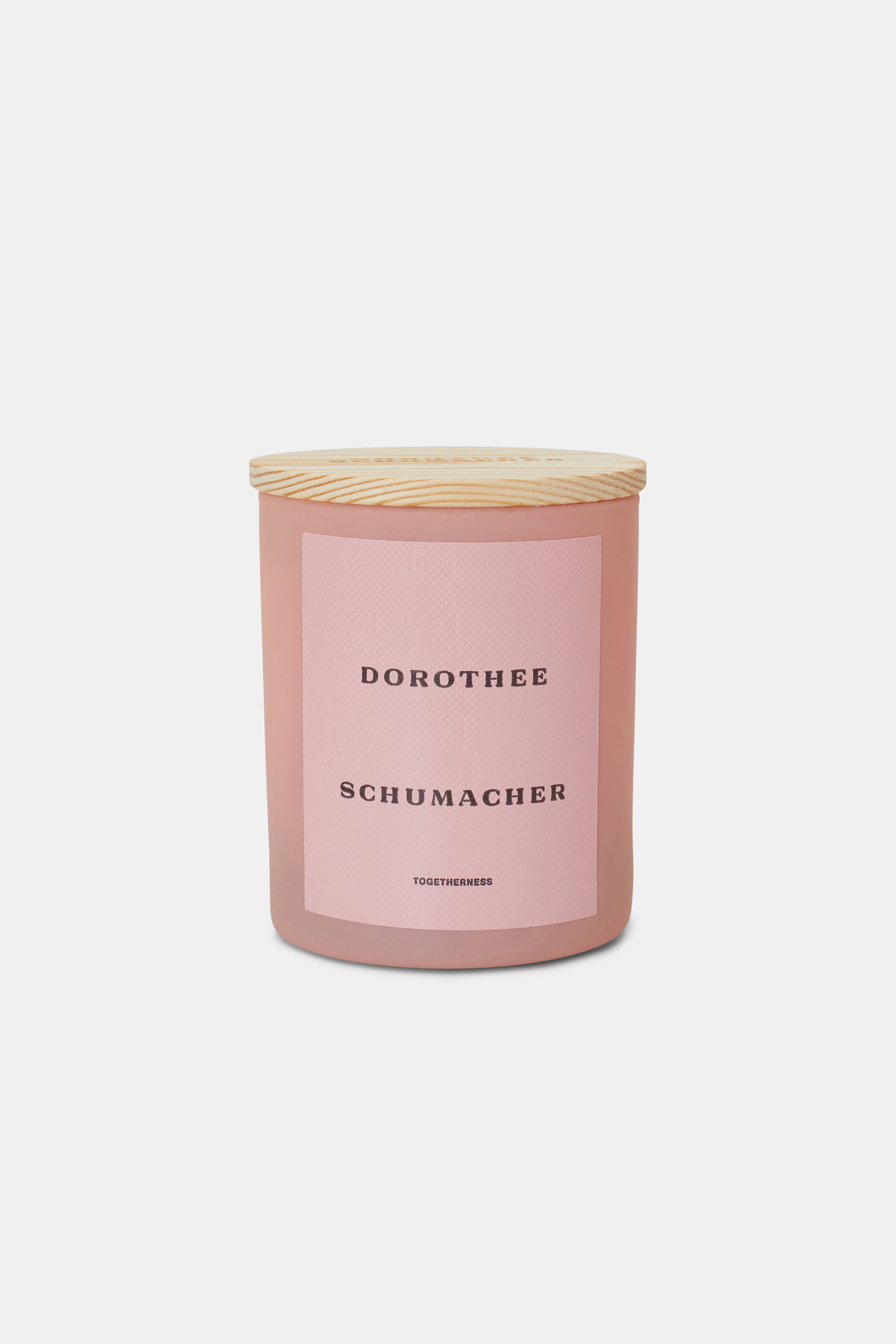 Dorothee Schumacher Scented Soy Wax Candle With Wooden Lid In Light Pink