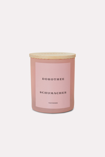 Dorothee Schumacher SCENTED SOY WAX CANDLE WITH WOODEN LID soft rose