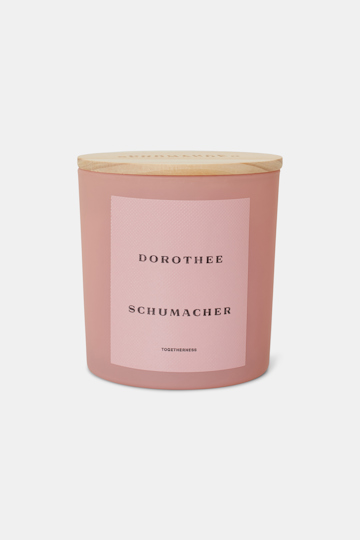 Dorothee Schumacher GROSSE DUFTKERZE AUS SOJAWACHS MIT HOLZDECKEL soft rose