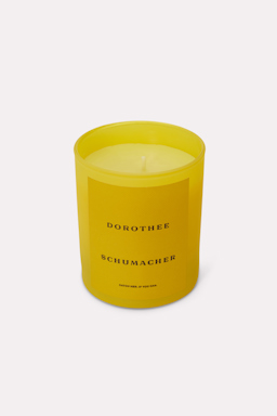 Dorothee Schumacher SCENTED SOY WAX CANDLE WITH WOODEN LID soft yellow