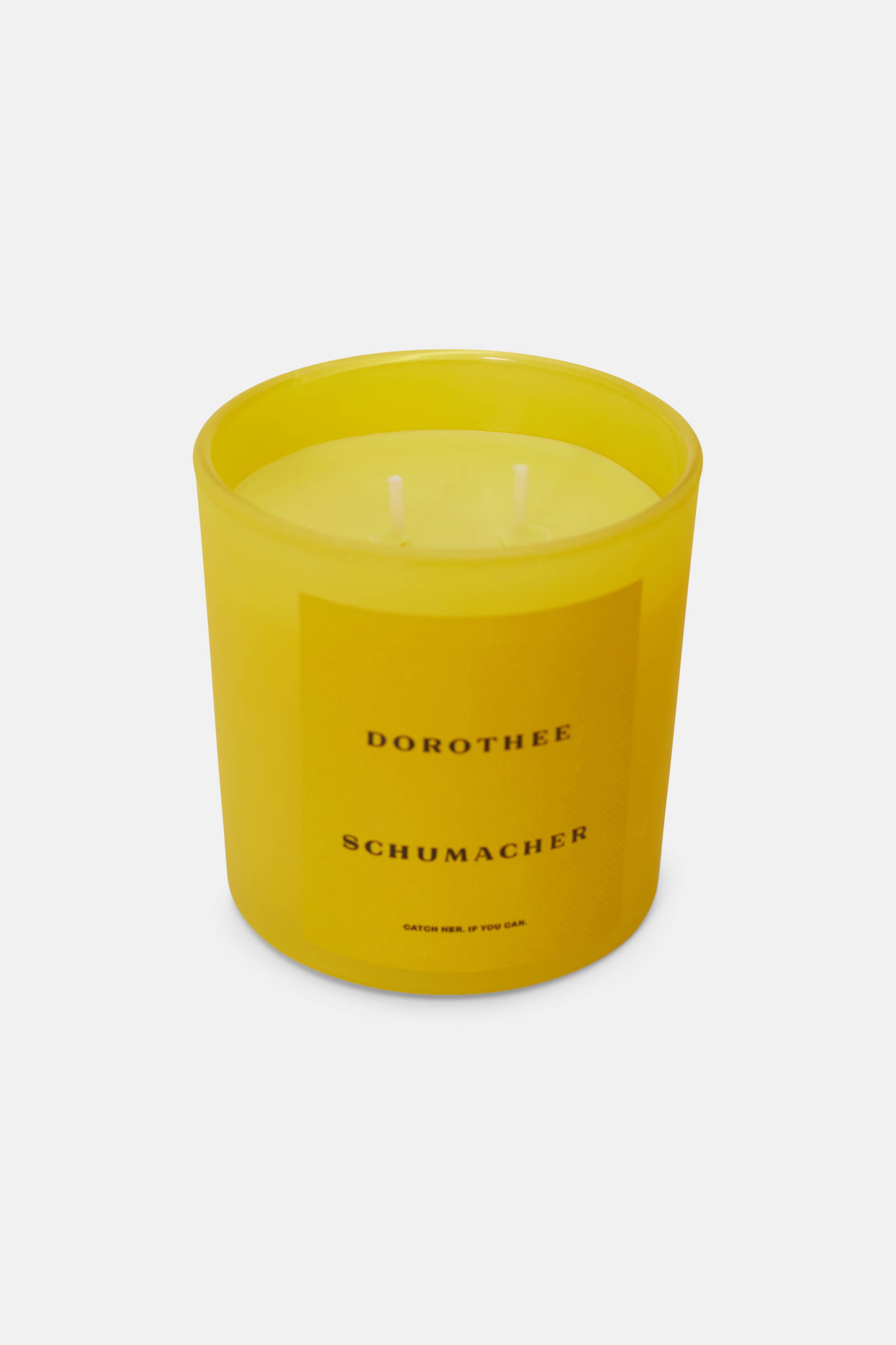 Dorothee Schumacher LARGE SCENTED SOY WAX CANDLE WITH WOODEN LID soft yellow