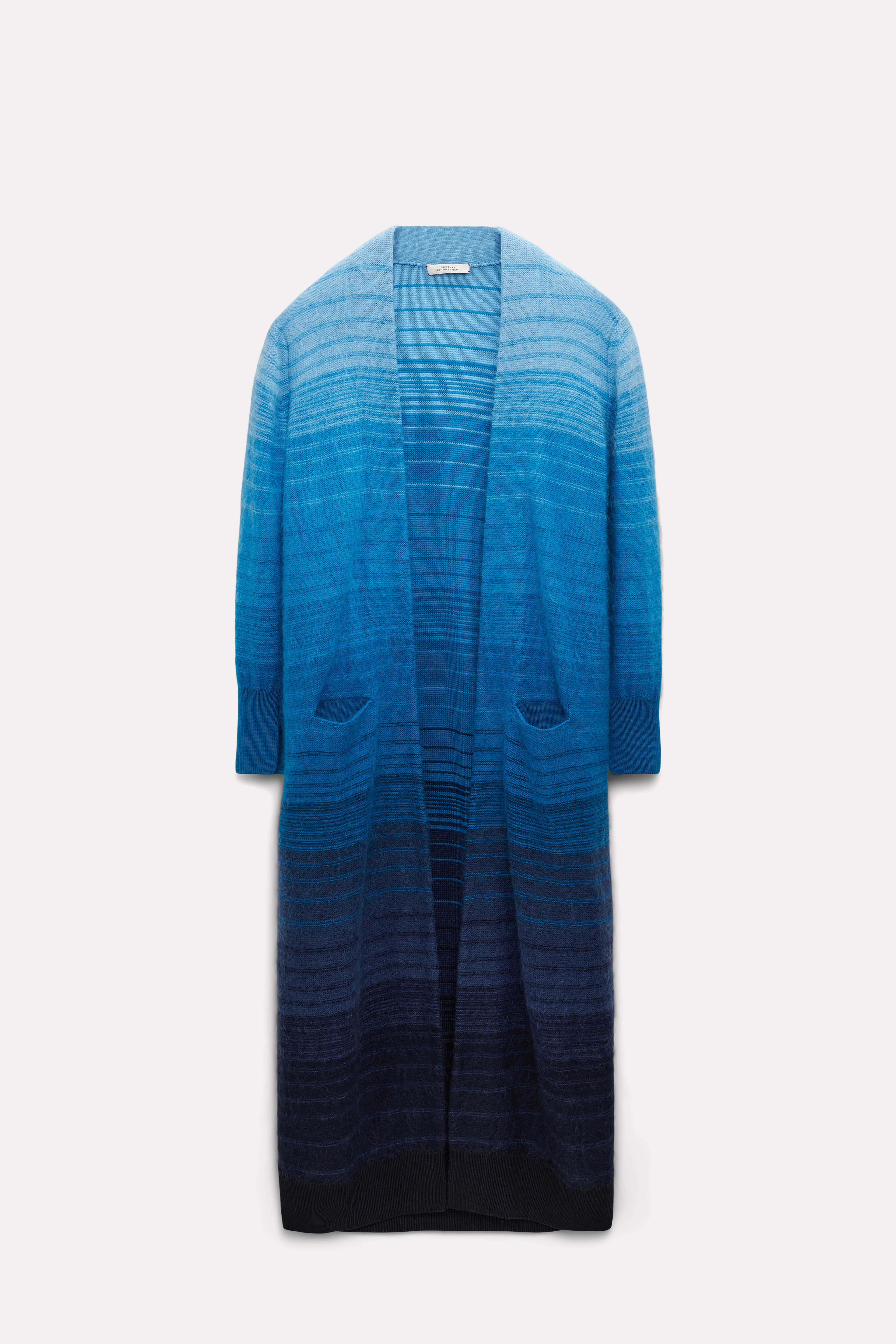 Shop Dorothee Schumacher Color Fade Wool-mohair Cardigan Coat In Multi Colour