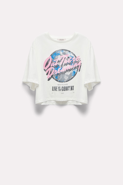 OUT THERE DREAMING shirt Dorothee Schumacher Out there dreaming T-Shirt camellia white