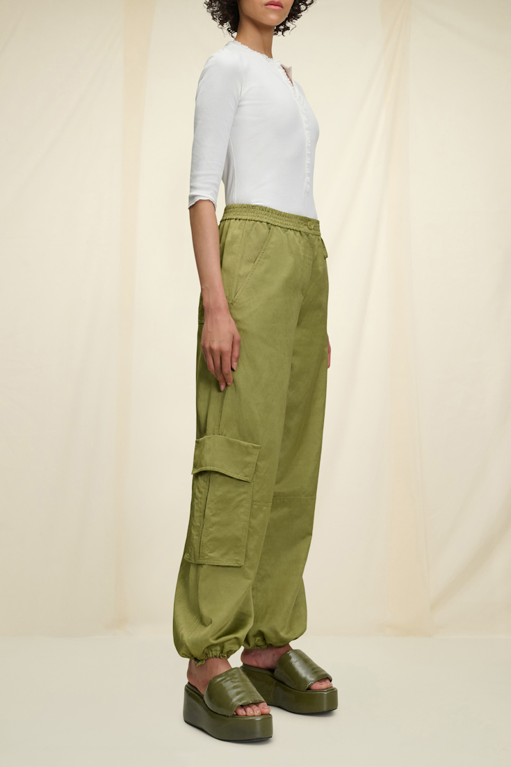 Dorothee Schumacher Ribbed cotton Popover with lace trim camellia white