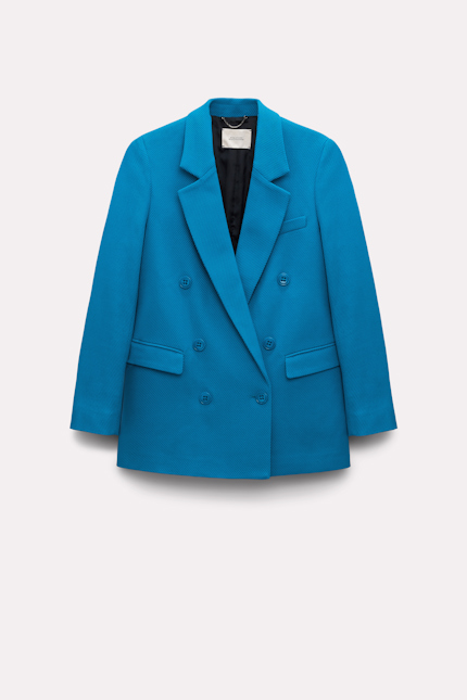 STRIKING COOLNESS jacket Dorothee Schumacher Zweireihiger Blazer aqua blue