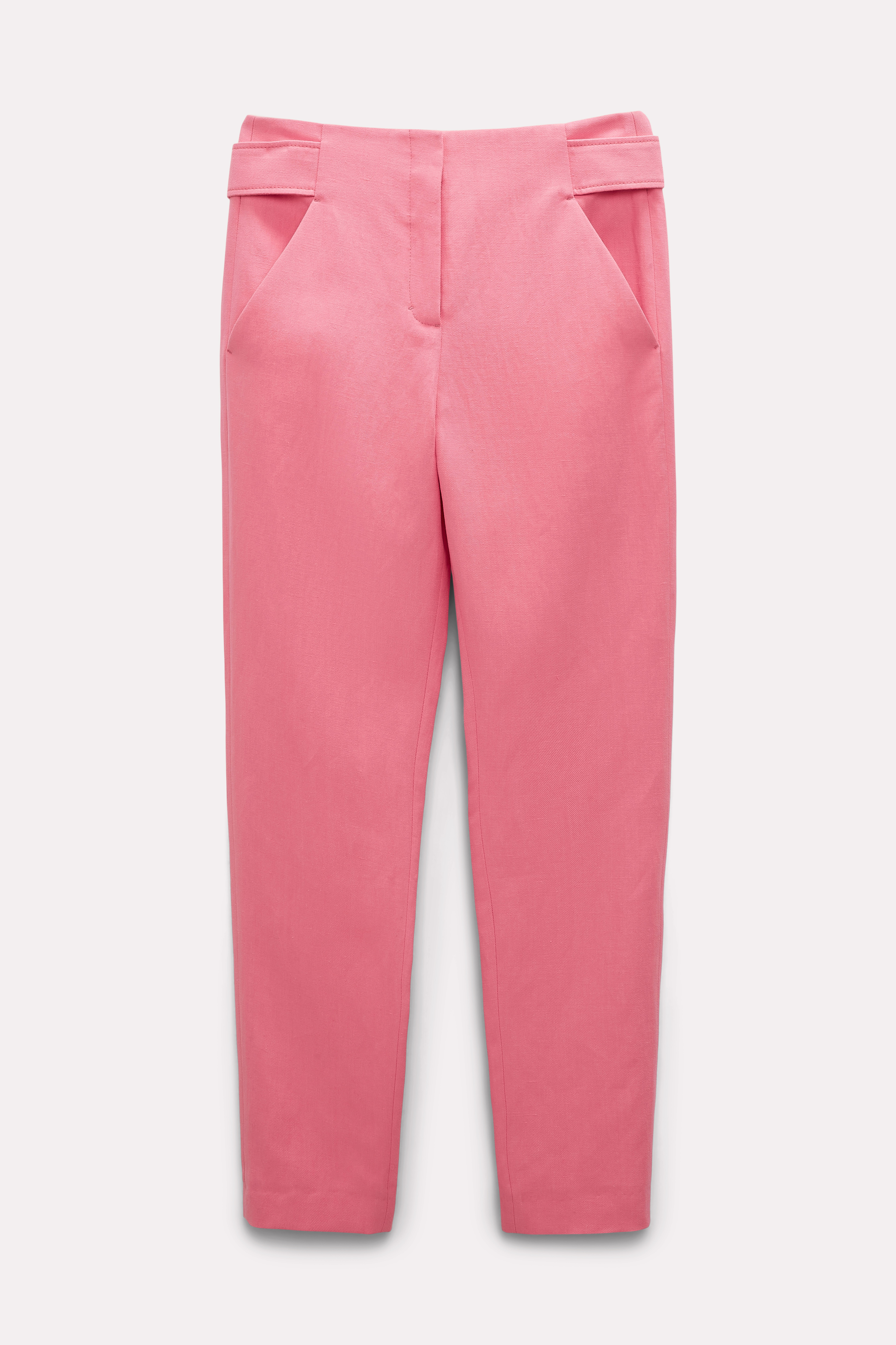 Dorothee Schumacher Lightweight Pants In Cotton-linen In Pink