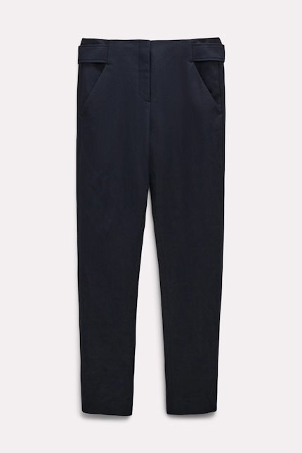 COLORFUL LIGHTNESS pants Dorothee Schumacher Lightweight pants in cotton-linen dark navy