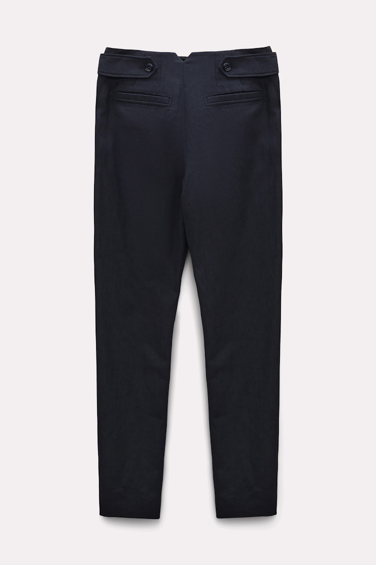Dorothee Schumacher Lightweight pants in cotton-linen dark navy