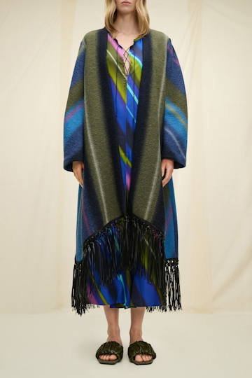 STRIPED COMFORT coat
