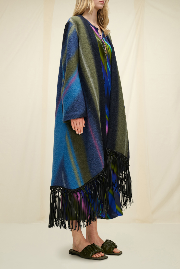 STRIPED COMFORT coat