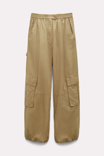 Dorothee Schumacher Cargo pants in cotton light khaki