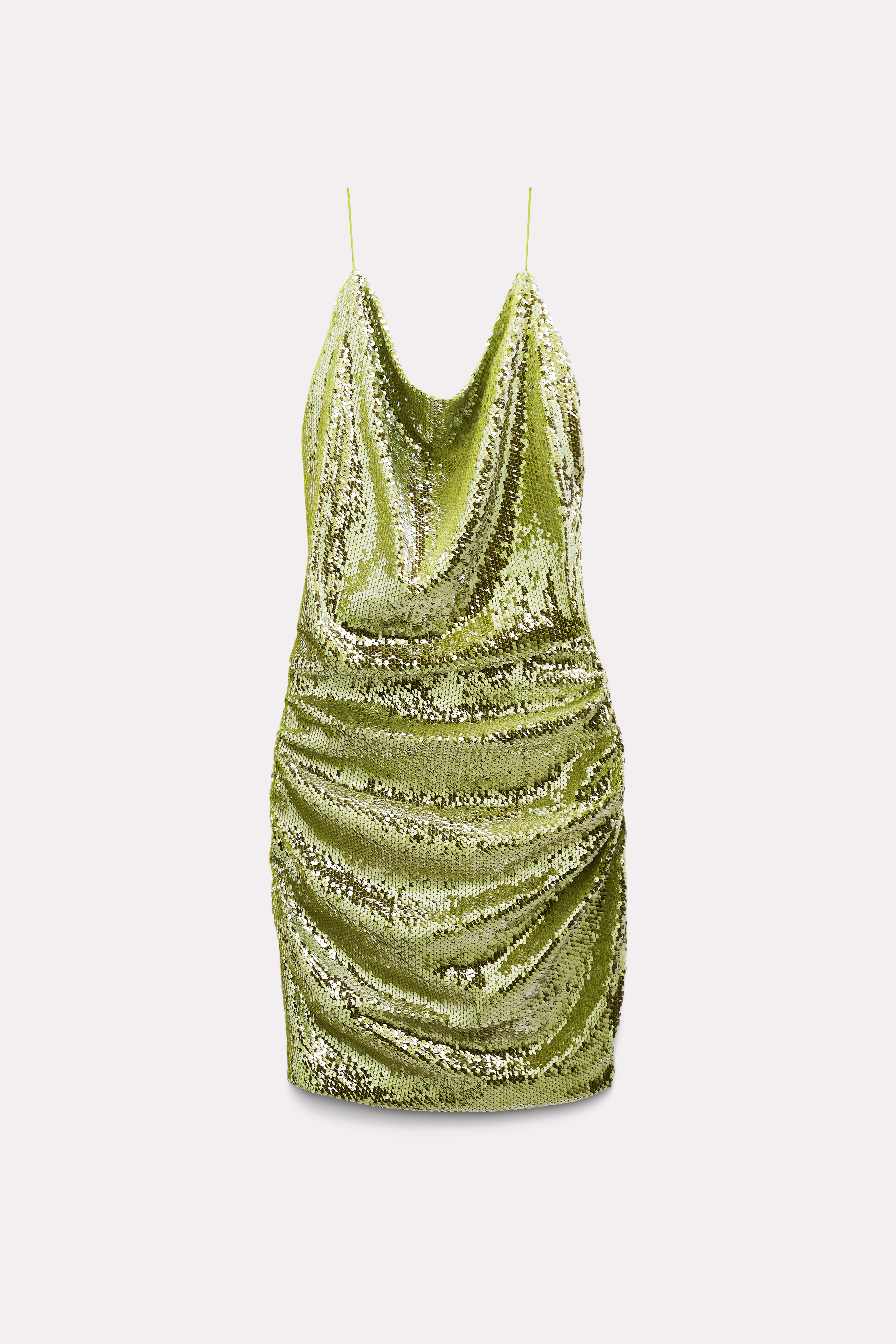 Dorothee Schumacher Sequin Backless Minidress With Bandeau In Green