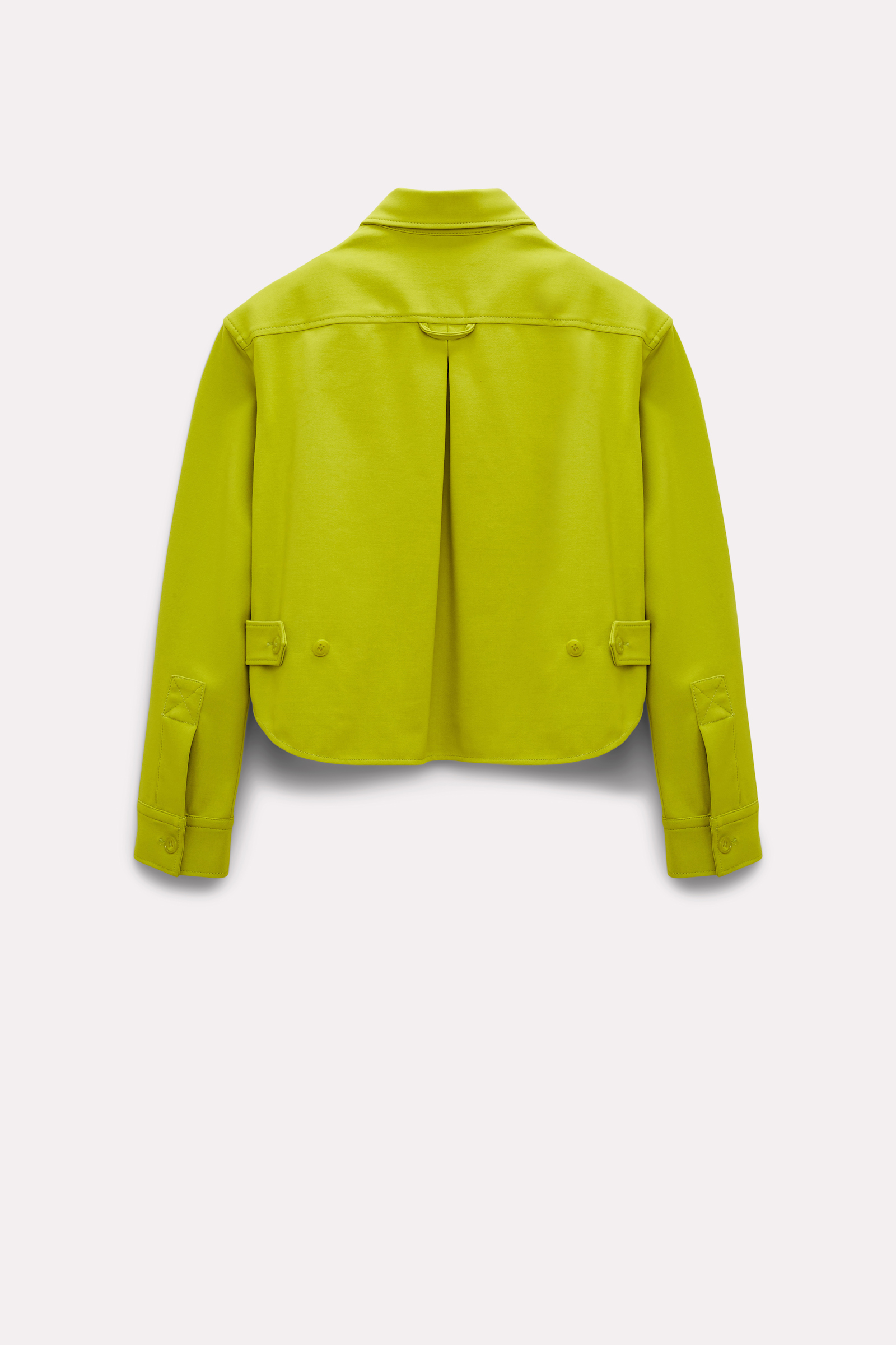 Dorothee Schumacher Shirt-style jacket in punto milano acid green