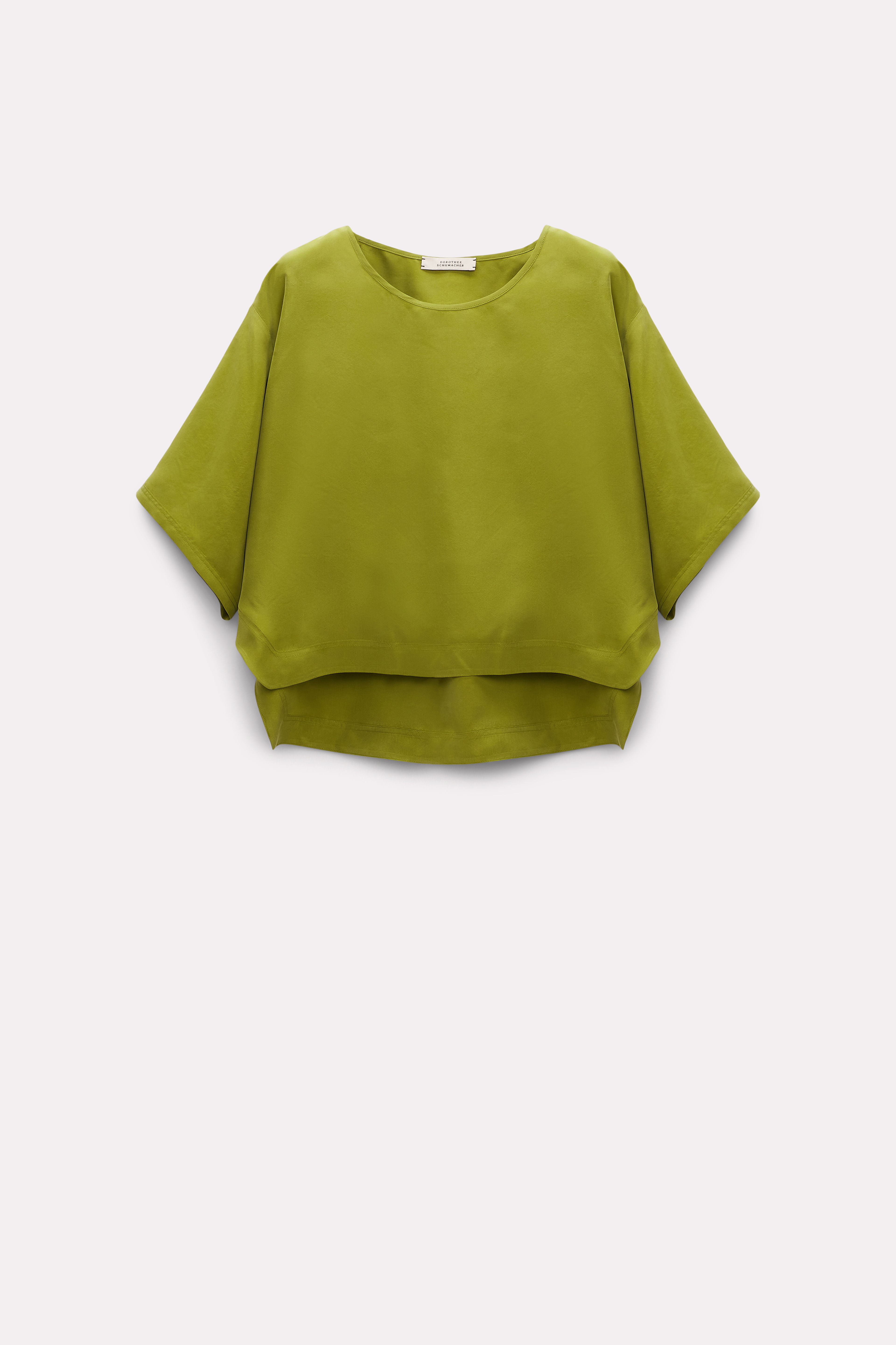 Dorothee Schumacher Short-sleeved Silk T-shirt In Green