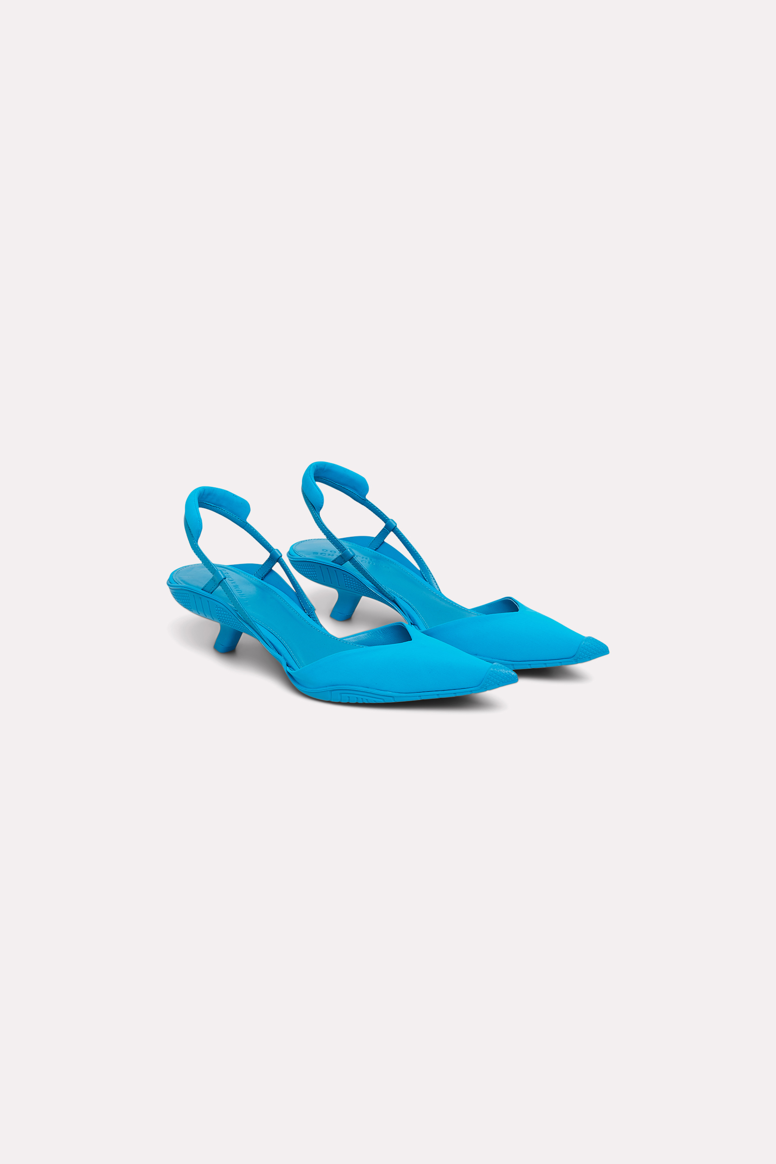 Dorothee Schumacher Kitten Heel aus Materialmix aqua blue