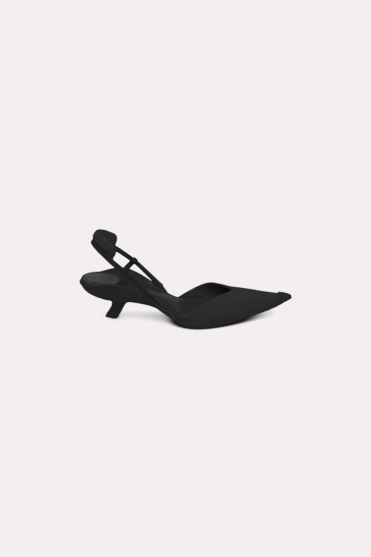 Dorothee Schumacher Kitten heels slingbacks pure black