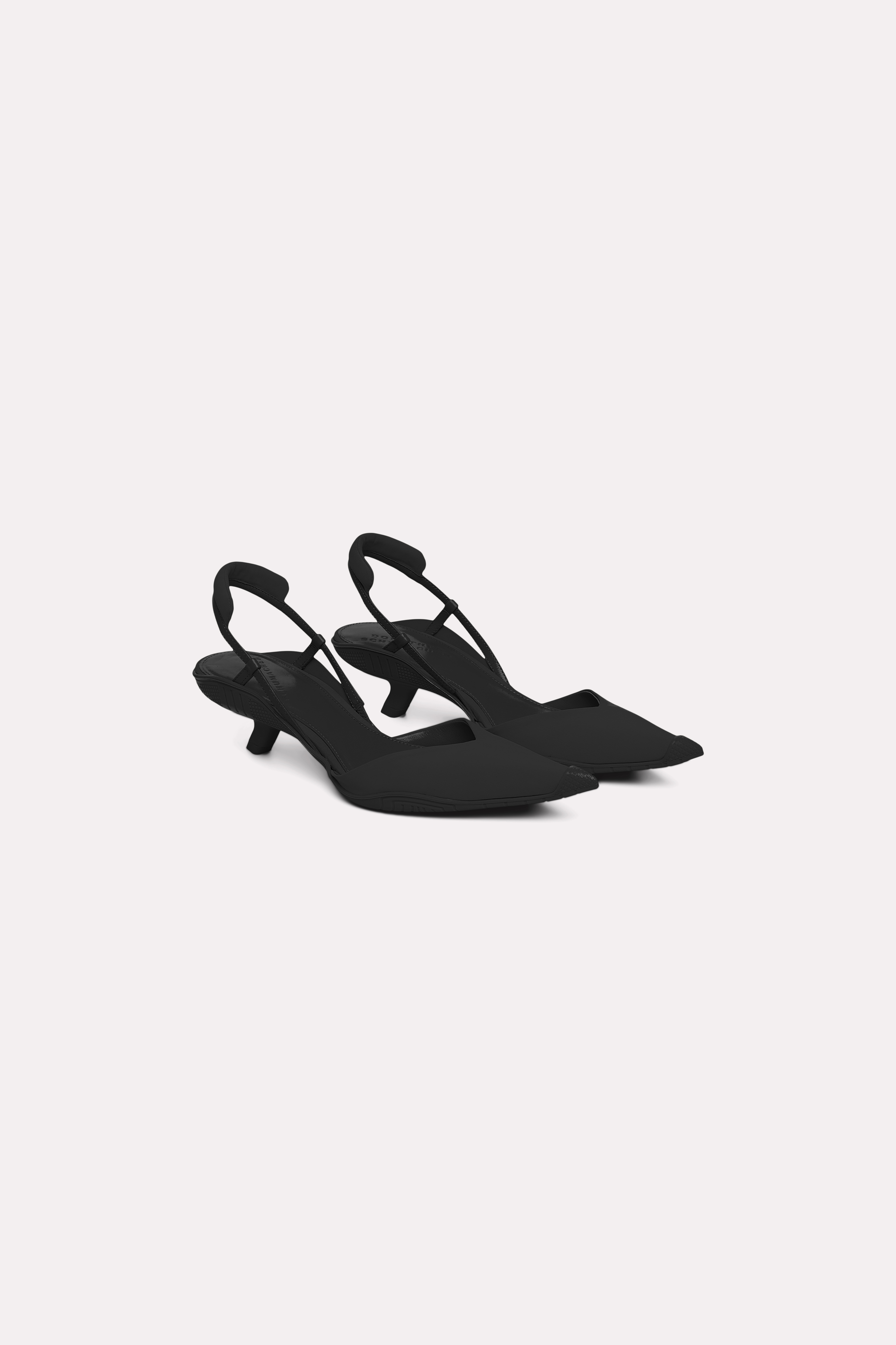 Dorothee Schumacher Kitten Heel Slingbacks In Black