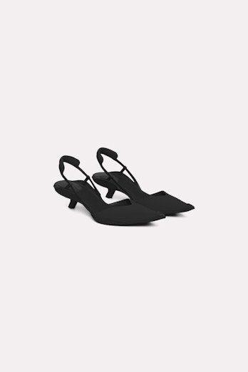 Dorothee Schumacher Kitten heels slingbacks pure black