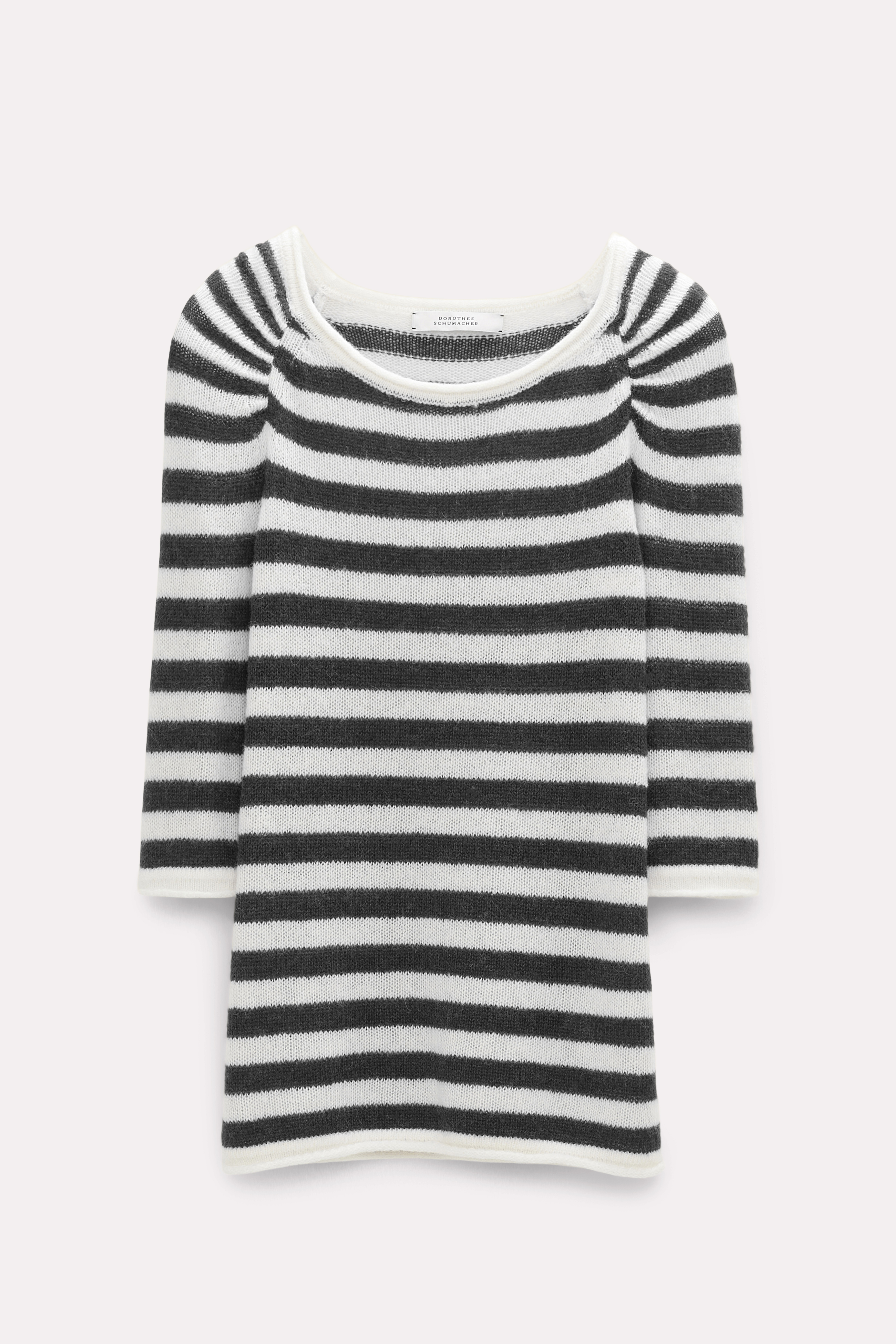 Dorothee Schumacher Gestreifter Pullover mit Raglanärmeln black and white