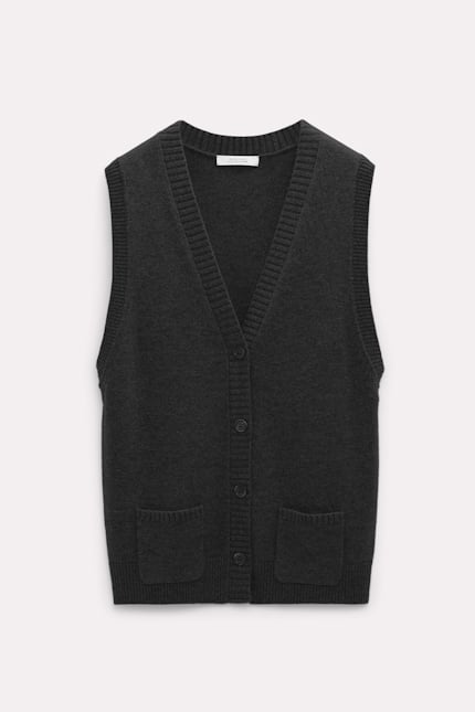 MODERN STATEMENTS top Dorothee Schumacher Merino cashmere sweater vest pure black