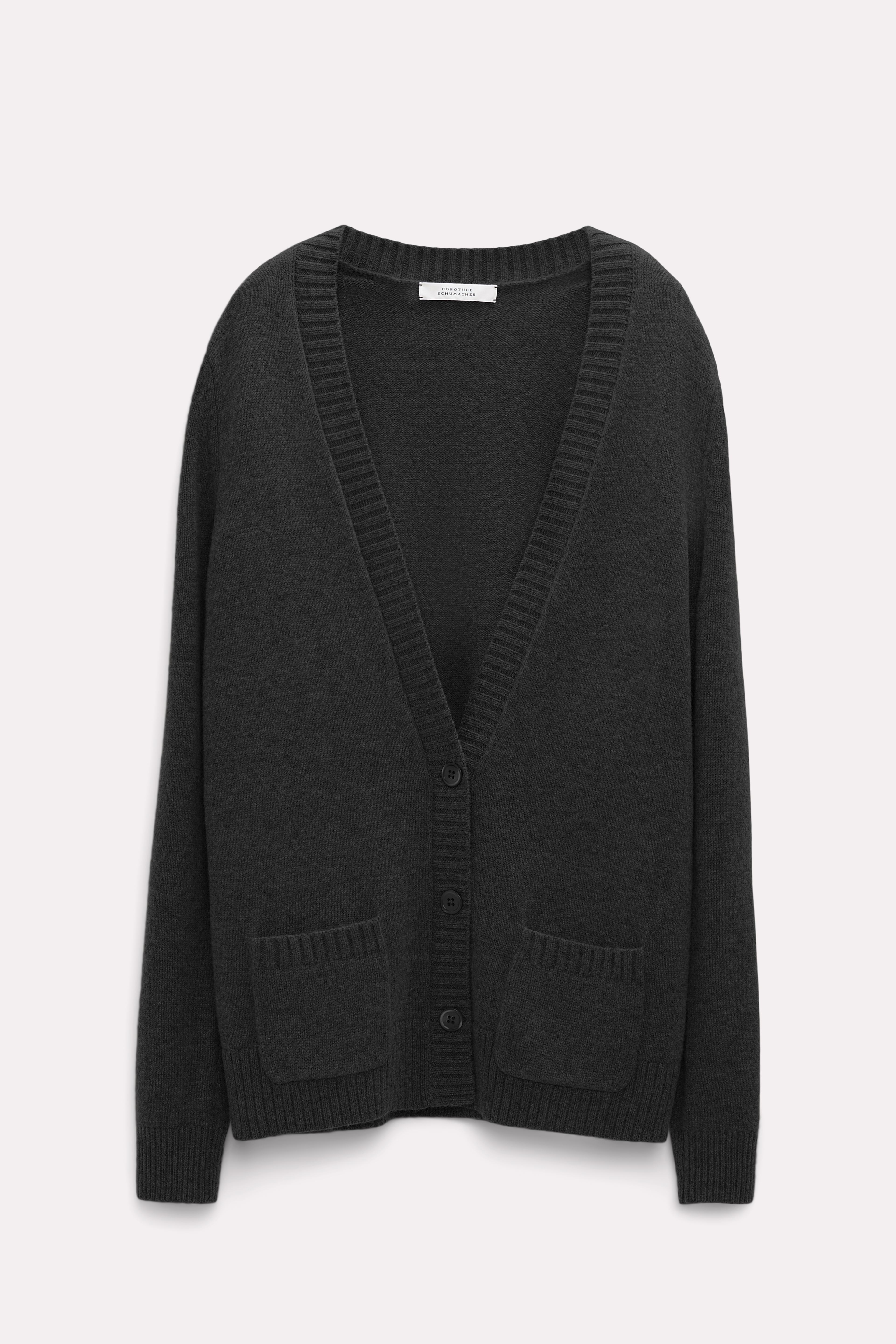 Dorothee Schumacher Cardigan aus Merino und Kaschmir pure black