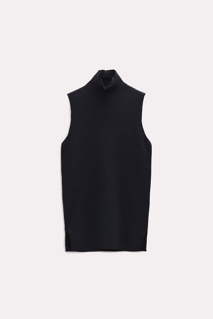 Dorothee Schumacher Rollkragentop aus Merino pure black