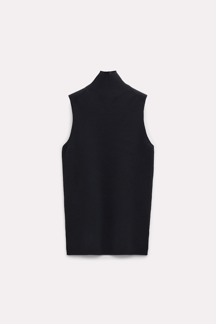 Dorothee Schumacher Merino turtleneck top pure black