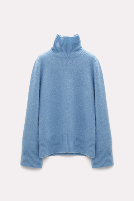 LUXURY ATTRACTION pullover Dorothee Schumacher Soft cashmere silk sweater medium blue