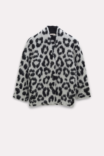 Dorothee Schumacher Cardigan with a leopard print pattern black grey mix