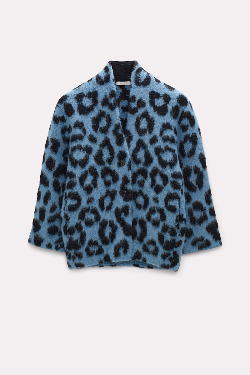 Dorothee Schumacher Cardigan With A Leopard Print Pattern In Multi Colour