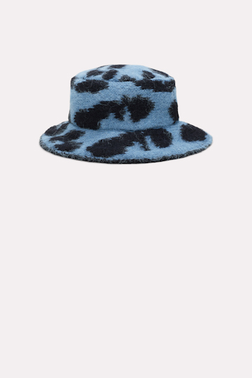 Dorothee Schumacher Hut mit Leopardenmuster blue black mix