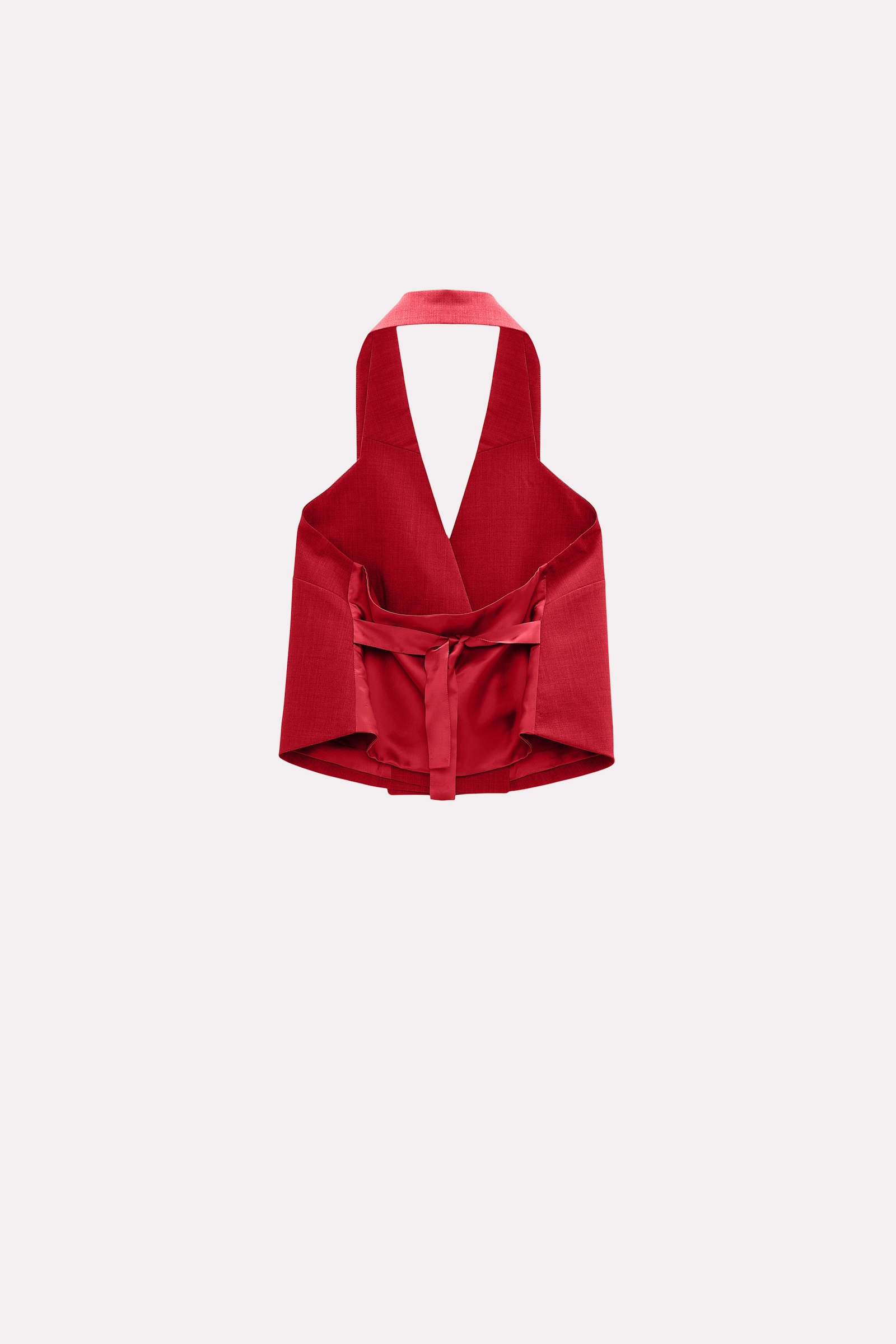 Dorothee Schumacher Halterneck waistcoat adored red