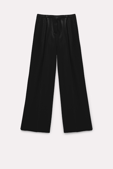 Dorothee Schumacher Flowing pleated pants pure black