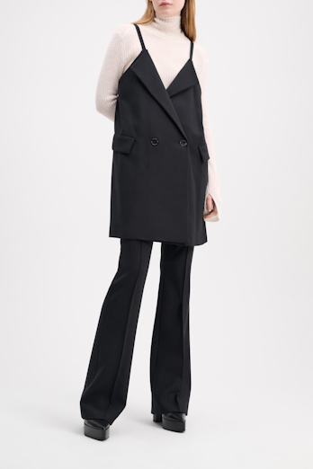 Dorothee Schumacher Blazer dress with straps pure black