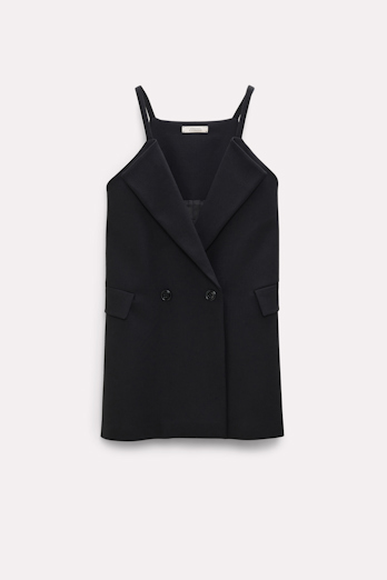 Dorothee Schumacher Blazer dress with straps pure black