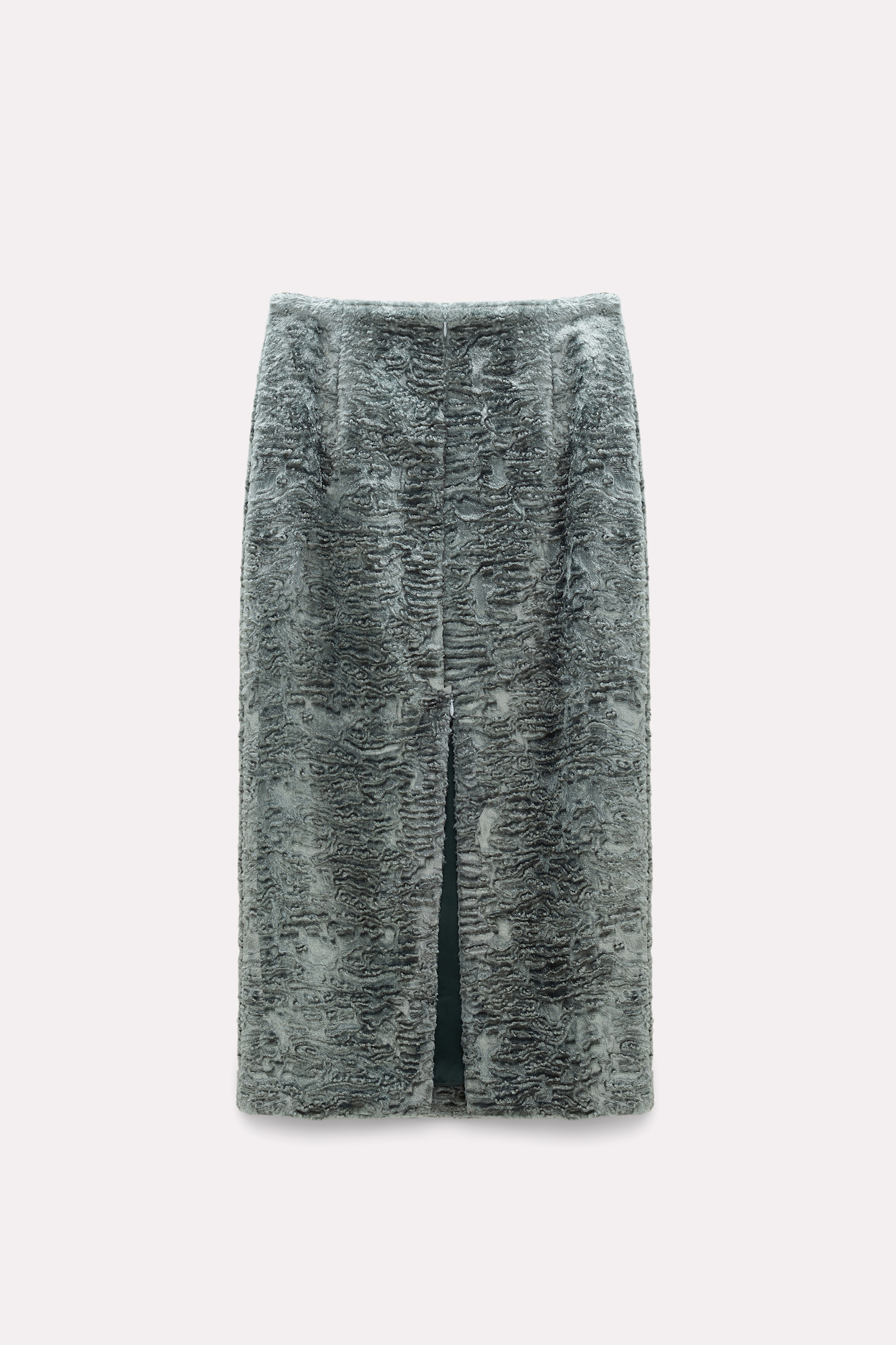 Dorothee Schumacher Embossed velvet pencil skirt shaded mint