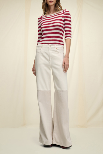 Dorothee Schumacher Helle Jeans mit weitem Bein shaded white
