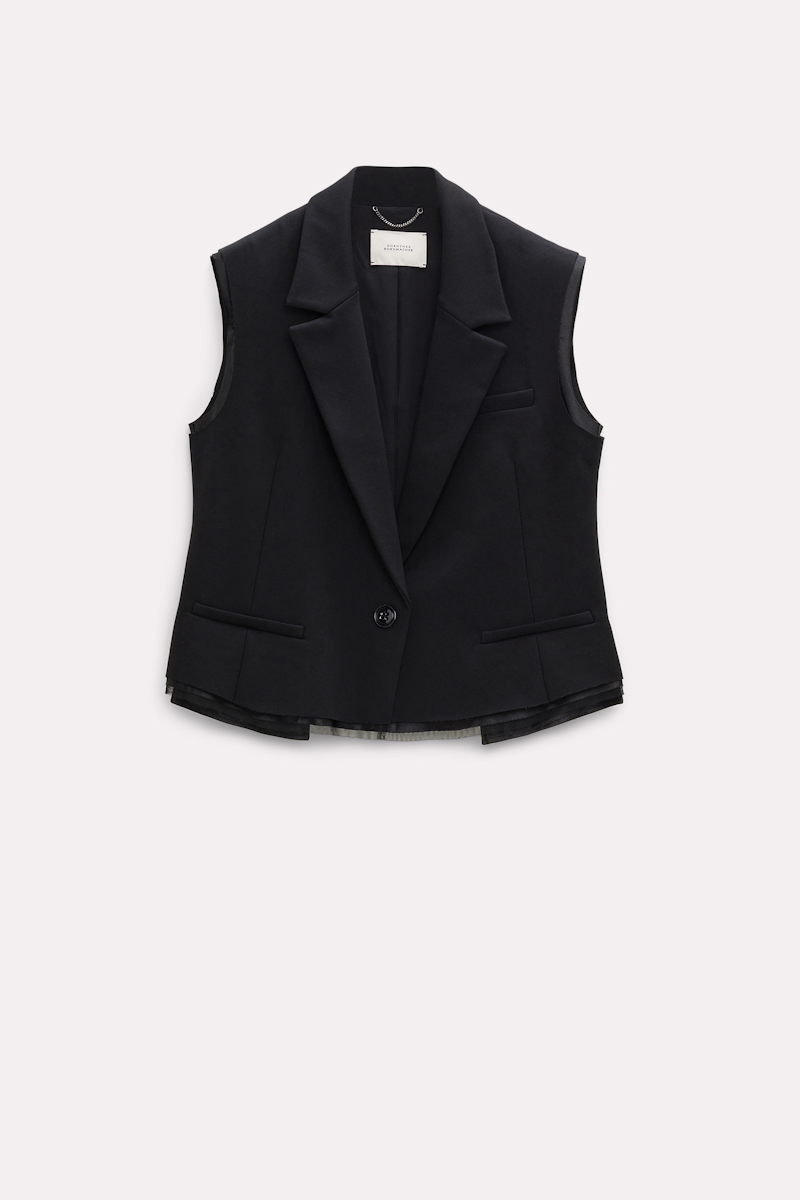 Dorothee Schumacher Punto Milano Waistcoat In Black