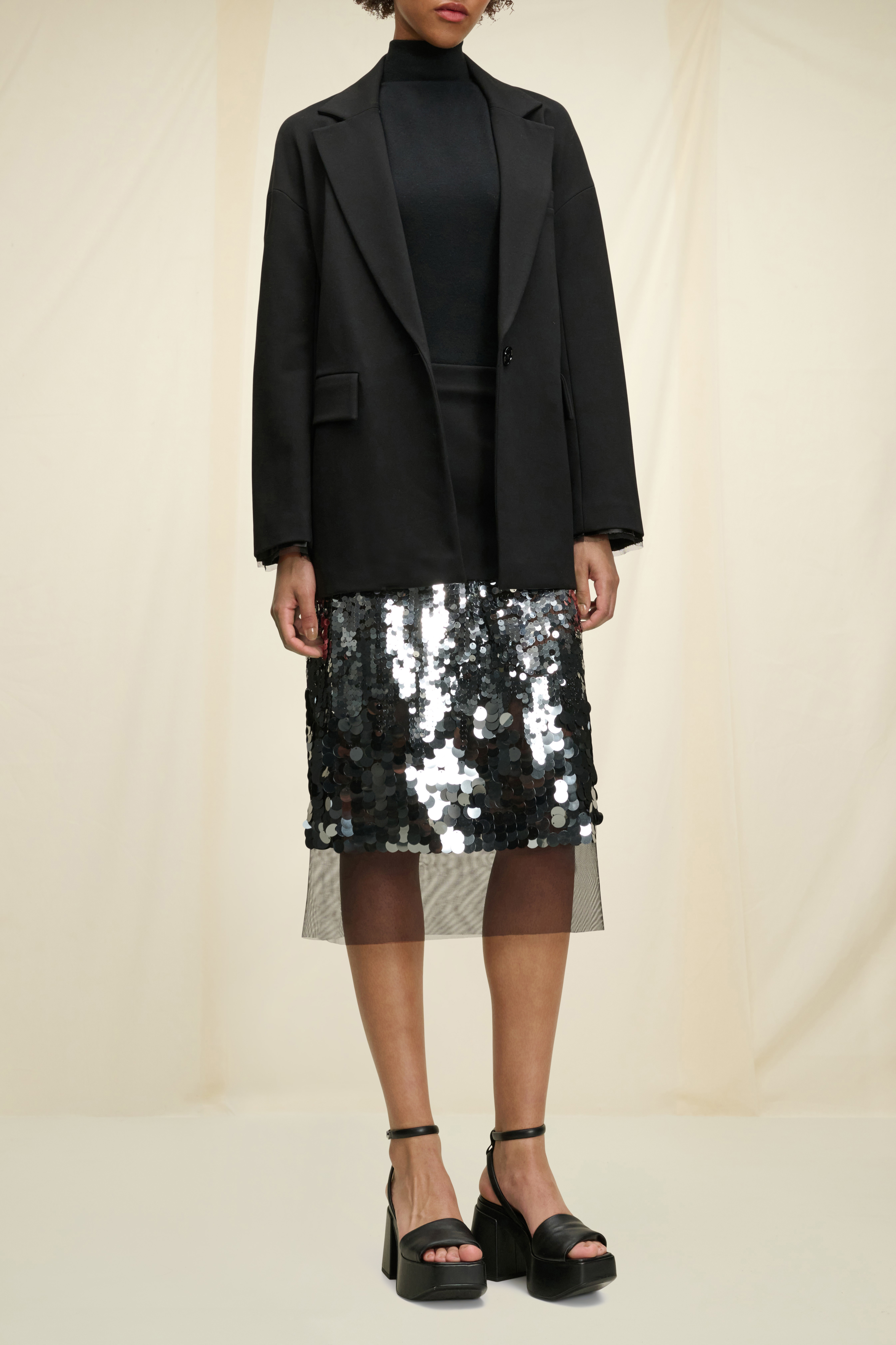 Dorothee Schumacher Punto Milano skirt with sequins and